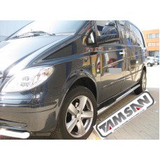 Пороги - B2 (нержавейка d=76) для Mercedes Vito VITO