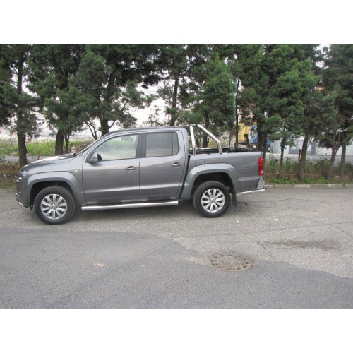 Пороги - B2 (нержавейка d=76) для Volkswagen Amarok AMAROK