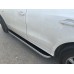 Пороги Tayga (алюминий +пластик) для Volvo XC60 XC60