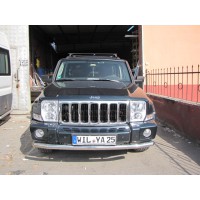 Защита переднего бампера - труба одинарная (нержавейка d=70) для Jeep Grand Cherokee