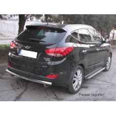 Защита заднего бампера - ус одинарный (нержавейка d=70) для Hyundai IX-35 IX-35