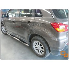 Пороги - B2 (нержавейка d=76) для Honda CRV 2007 Пороги из нержавейки