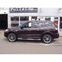 Пороги - B2 (нержавейка d=76) для Hyundai Santa Fe I