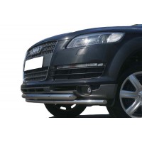 Защита переднего бампера - двойная труба нержавейка (d60/42) для Audi Q5 2008-2017 