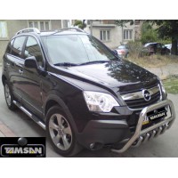 Пороги - B2 (нержавейка d=76) для Opel Antara