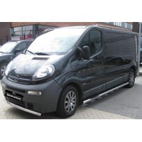 Пороги - B2 (нержавейка d=76) для Opel Vivaro