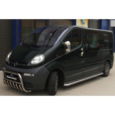 Пороги - C2 (нержавейка d=60) для Opel Vivaro VIVARO