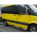 Пороги - B2 (нержавейка d=76) для Mercedes Sprinter Пороги из нержавейки