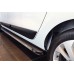 Боковые подножки (пороги) - Maya V1 для BMW X3 F-25 2011-2018 (алюминий+пластик) 